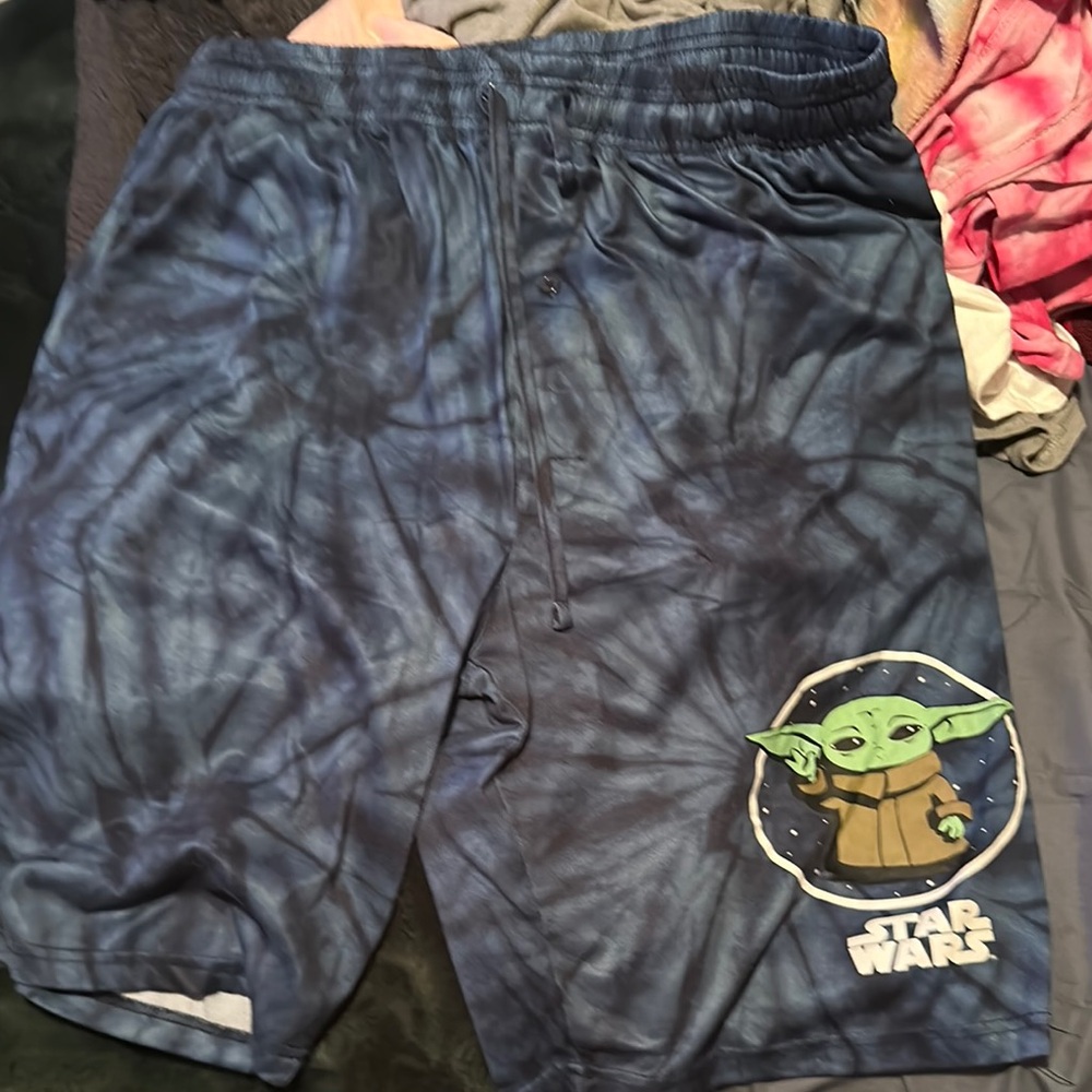 Star Wars Baby Yoda Tie-Dye Shorts